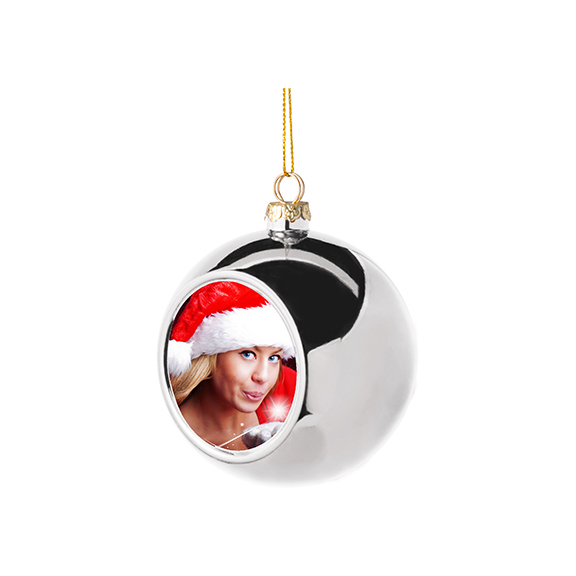 BOLAS NAVIDEñAS PARA SUBLIMACION 8CM SILVER