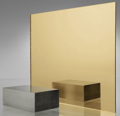 Acrílico Espejo Dorado 3MM 4'X8'