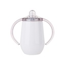 BIBERON BLANCO ACERO INOXIDABLE DOBLE CAPA 10onz (C-30)