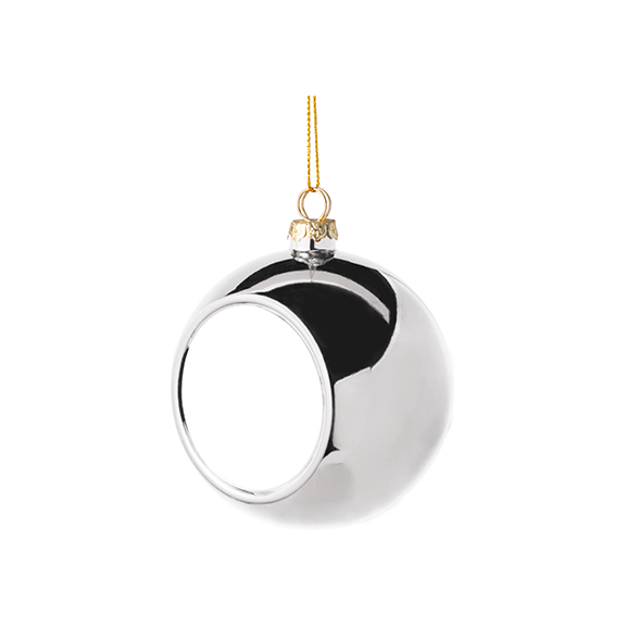 BOLAS NAVIDEÑAS PARA SUBLIMACION 8CM SILVER