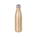 Botella de Acero Inoxidable para Sublimacion Glitter Dorado 17oz/500mL
