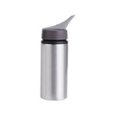 BOTELLA DE AGUA SILVER, ALUMINIO 650ML   (CJA 60)
