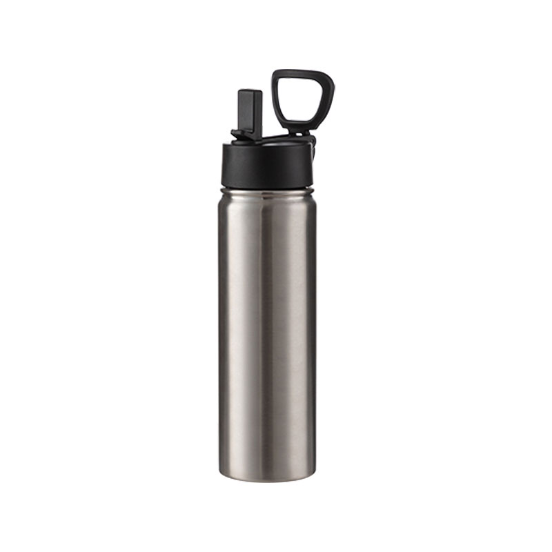 Botella de Agua Silver - Acero Inoxidable Tapa Portatil 22oz/650mL (C-25)