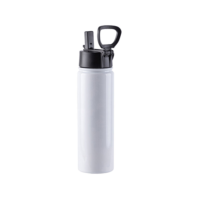 Botella de Agua Blanco - Acero Inoxidable Tapa Portatil 22oz/650mL (C-25)