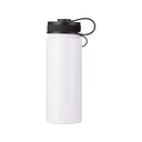 Botella de Agua Blanco - Acero Inoxidable Tapa 18oz/550mL (C-30)