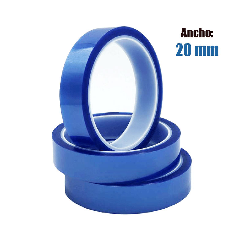 CINTA RESISTENTE AL CALOR AZUL 3/4''X33M  20mm (Grande)