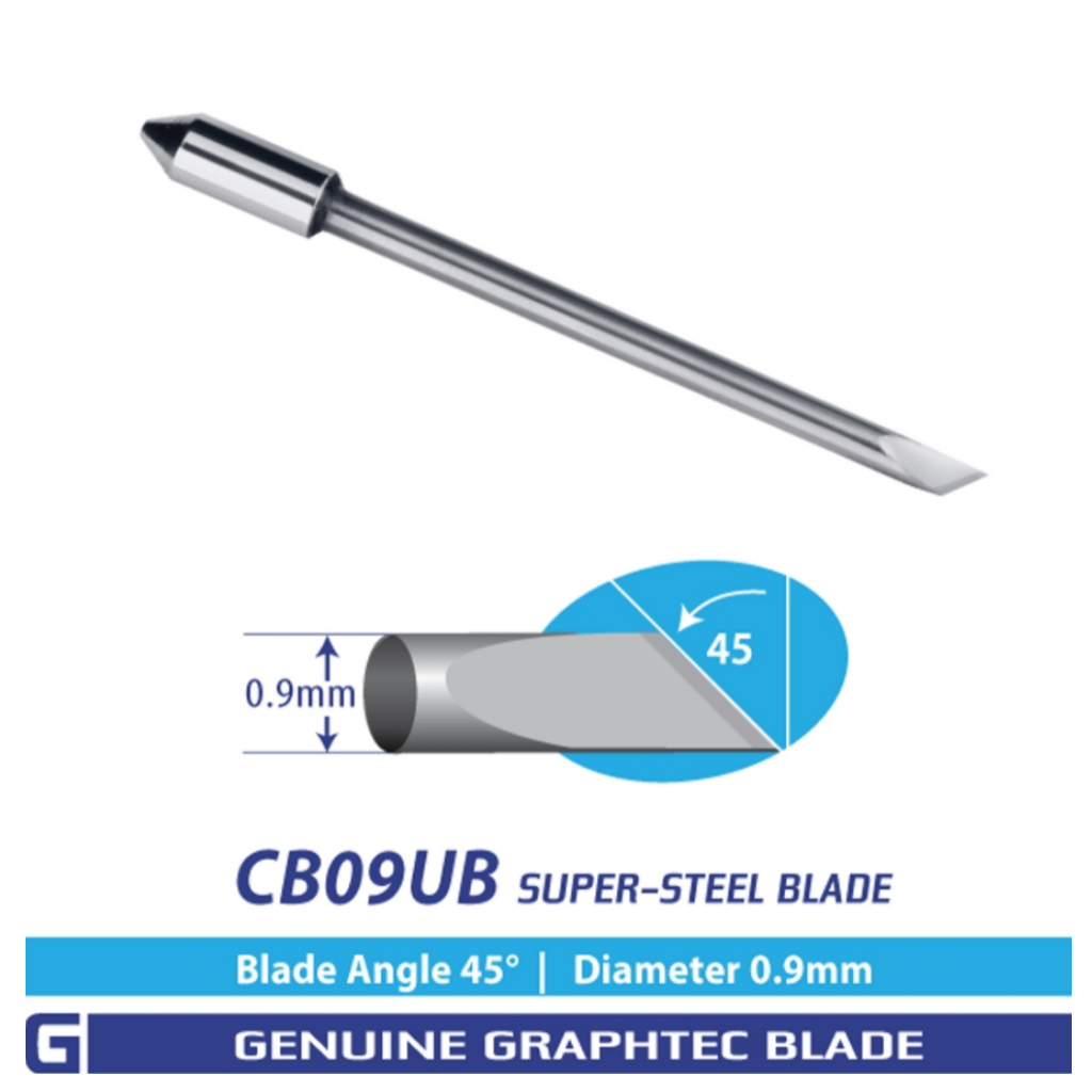 CUCHILLA GRAPHTEC CB09UB  0.9MM SUPERSTEEL BLADE (PARA CARTON)