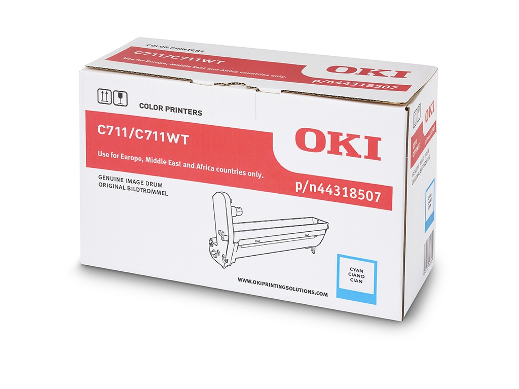 Cilindros Cyan Impresora OKI Serie C711