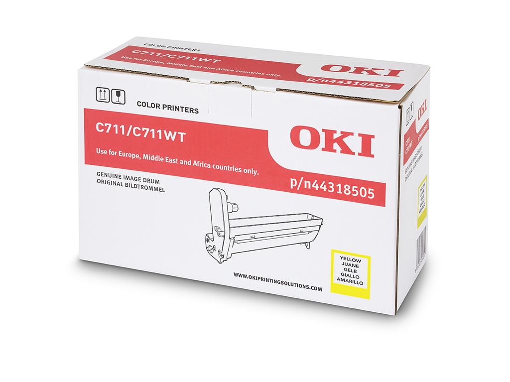 Cilindros Yellow Impresora OKI Serie C711