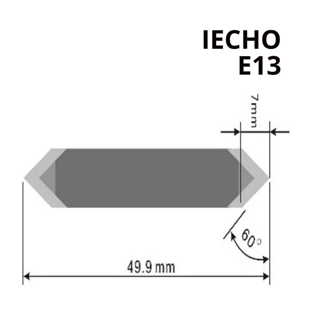 Cuchilla E13 PE XPE 7mm (Tangencial tool)Iecho