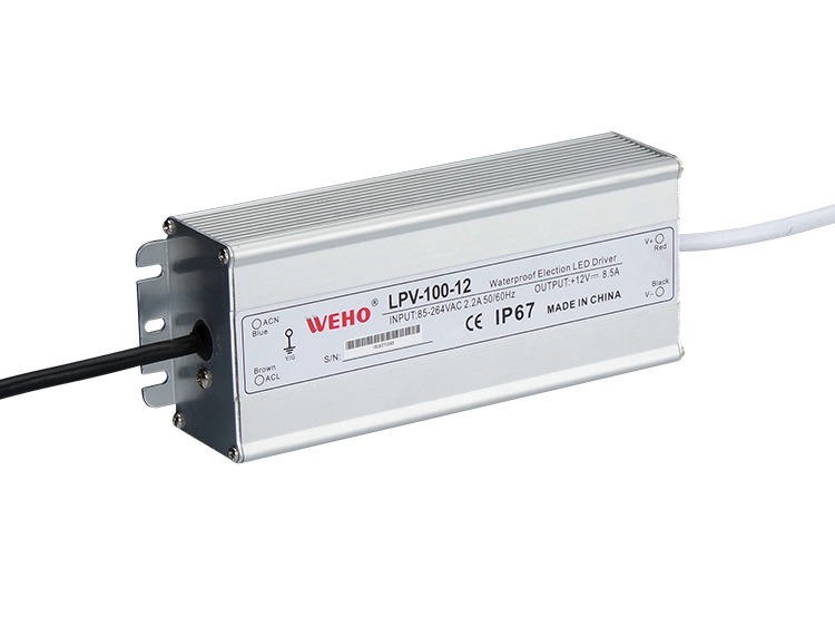 FUENTE POWER SUPLY 100W IP67 (AC85-264/50/60HZ) 12V/8.5A