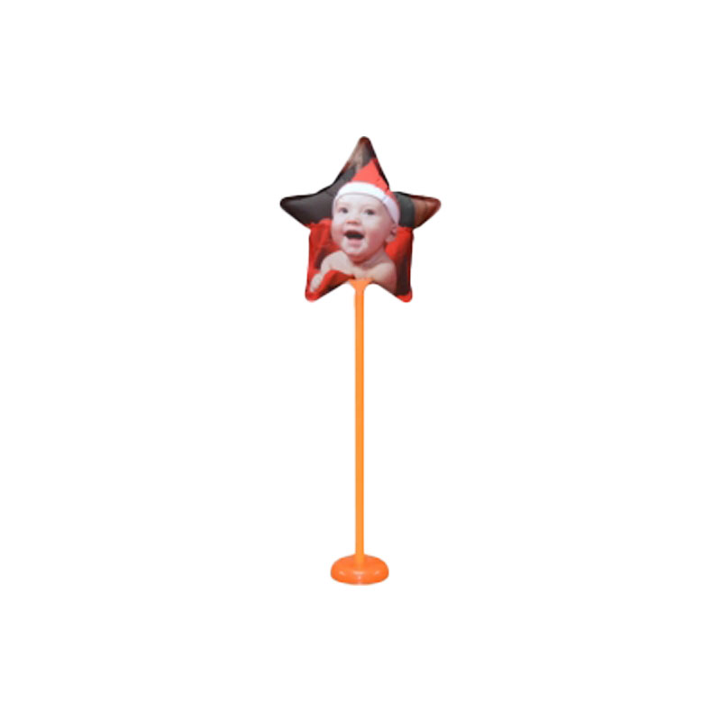 GLOBO CON FOTO FORMA DE  ESTRELLA PARA IMPRESION DIR. INK JET 18CM  (CJA 100)