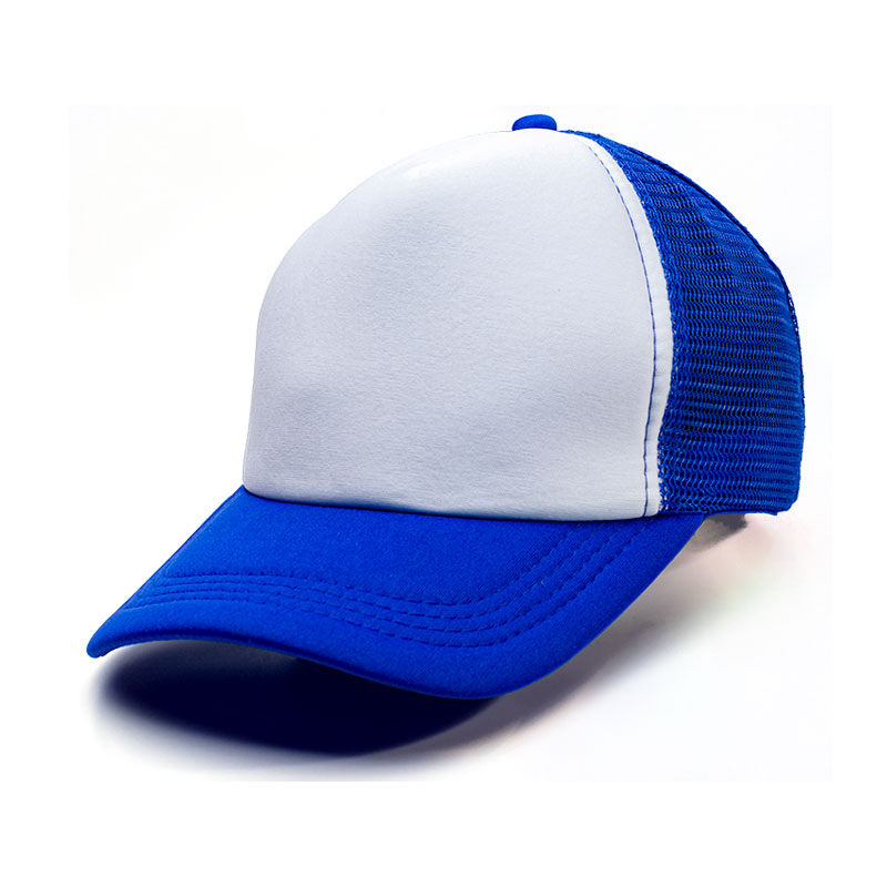 Gorras de Mallas Sublimables - Azul Royal y Blanca (Trucker)