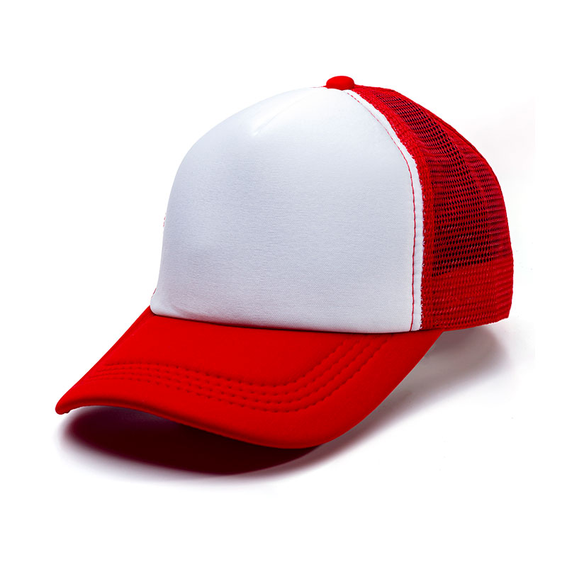 Gorras de Mallas Sublimables - Roja y Blanca (Trucker)