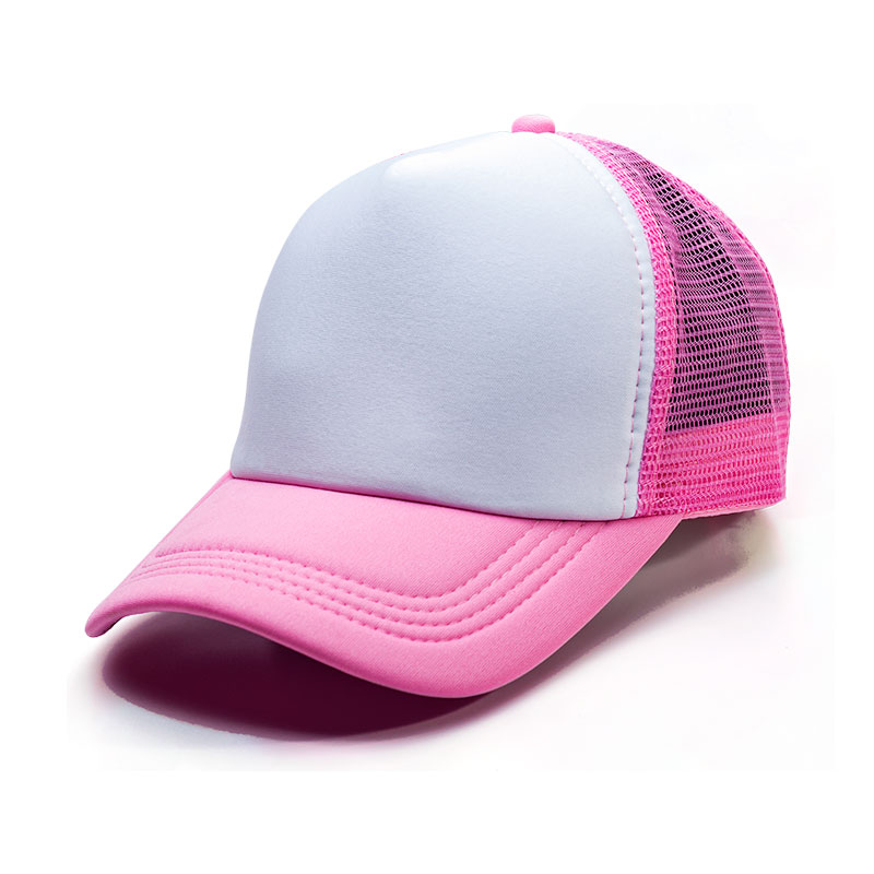 Gorras de Mallas Sublimables - Rosada Claro y Blanca (Trucker)