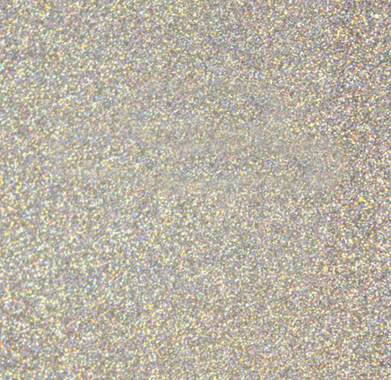 HOJA 19.75''X12'' VINIL TEXTIL SISER GLITTER LIGHT SILVER CONFEFTTI