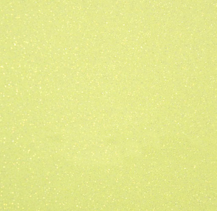 HOJA 19.75''X12'' VINIL TEXTIL SISER GLITTER NEON YELLOW