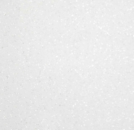 HOJA 19.75''X12'' VINIL TEXTIL SISER GLITTER WHITE