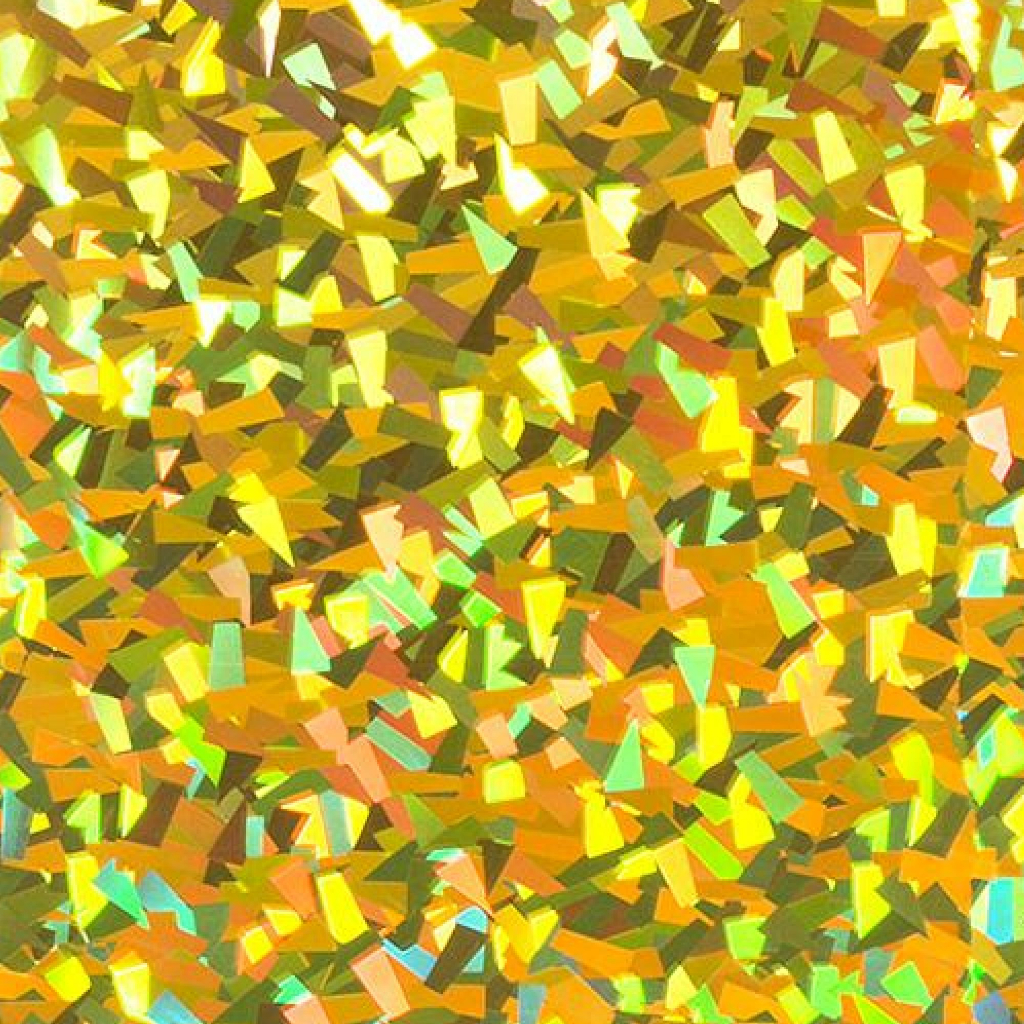 HOJA 19.75''X12'' VINIL TEXTIL SISER HOLOGRAPHIC GOLD CRYSTAL