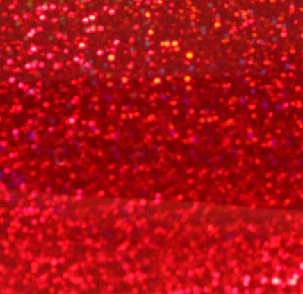 HOJA 19.75''X12'' VINIL TEXTIL SISER HOLOGRAPHIC RED