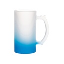 JARRA DE CERVEZA AZUL CLARO DEGRADADO 16 ONZ  SUBLIMACION  (C-24)