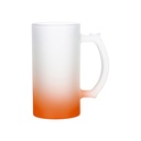 JARRA DE CERVEZA ORANGE DEGRADADO 16 ONZ SUBLIMACION  (C-24)
