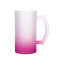 JARRA DE CERVEZA ROSA DEGRADADO 16 ONZ SUBLIMACION  (C-24)