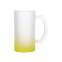 JARRA DE CERVEZA VERDE LIMÓN  DEGRADADO 16 ONZ SUBLIMACION  (C-24)