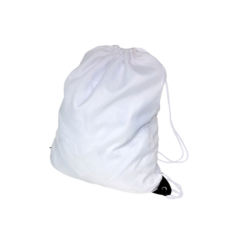 Mochila Blanca de Cordon Blanco para Sublimacion 41.5 x 49.5cm (16''x19'')