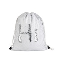 MOCHILAS  DE LENTEJUELAS PARA SUBLIMACION  BLANCO (Cja 100 und)
