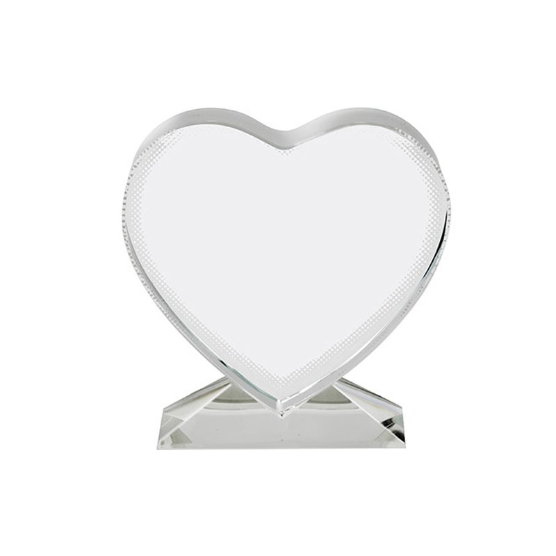 Placa de Reconocimiento Cristal (Corazon) Sublimacion