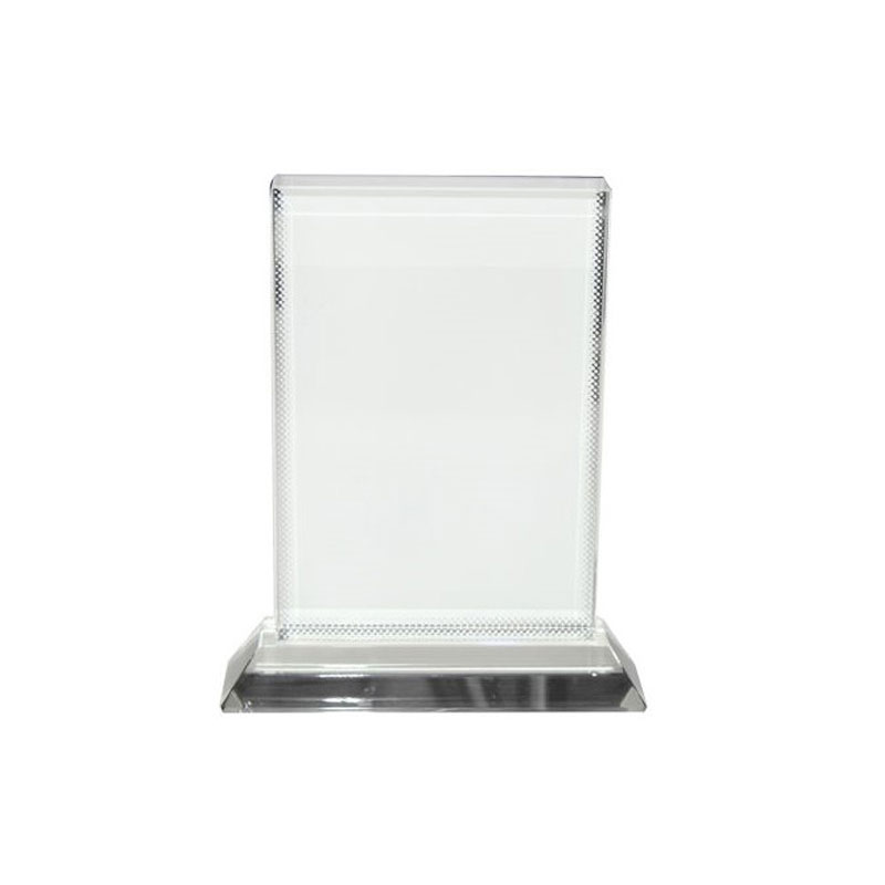 Placa de Reconocimiento Cristal (Rectangular Vertical) Sublimacion