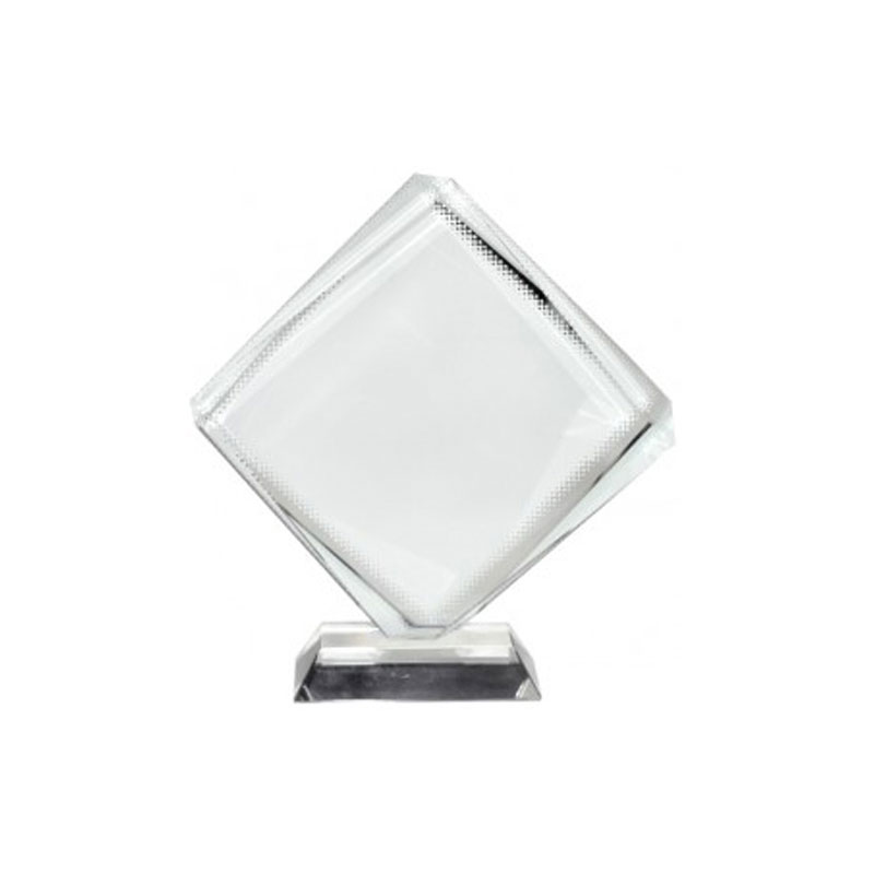 Placa de Reconocimiento Cristal (Octaedro) Sublimacion