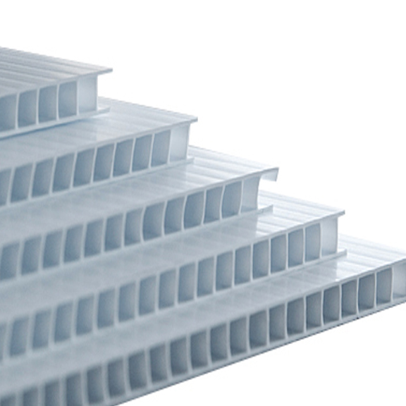 PLANCHAS CORRUGADAS DE PP BCO 10MM 4X8 CON UV