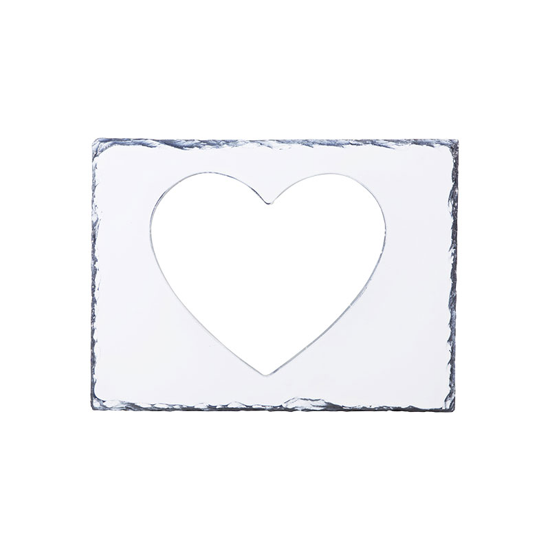 PORTA RETRATO DE PIEDRA FORMA CORAZON  9.84'' (cja 15)