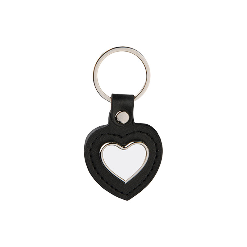 PU Llavero de Piel - Corazon - Sublimacion