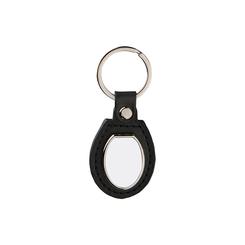 PU Llavero de Piel - Oval - Sublimacion