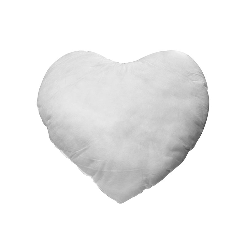 RELLENO DE COJINES  EN FORMA DE CORAZON PARA SUBLIMACION 41*39CM BLANCO