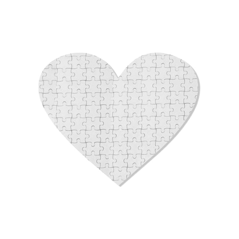 ROMPECABEZAS EN FORMA DE CORAZON  PARA SUBLIMACION (75 PIEZAS)