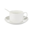Set de Tazas 5 Onz. con Platillos y Cucharitas