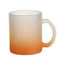 Taza Frosted Orange Degradado 11Onz. Sublimable (C-36)