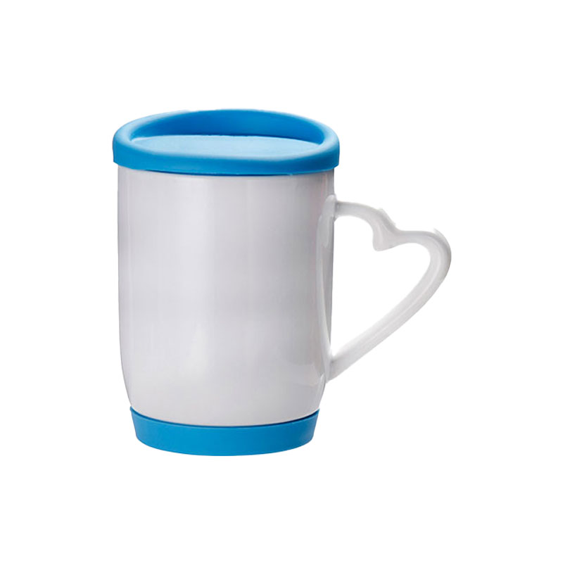 TAZAS 12ONZ/360ML CON TAPA Y BASE DE SILICON LIGHT BLUE  SUBLIMACION (C-36)