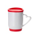 TAZAS 12ONZ/360ML CON TAPA Y BASE DE SILICON RED  SUBLIMACION (C-36)
