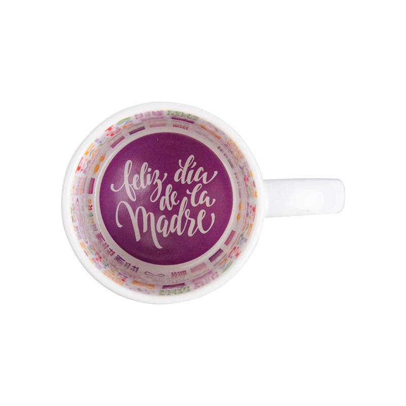 TAZAS BLANCAS 11ONZ INTERIOR FELIZ DIA DE LAS MADRES ( Cja 36)