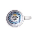 TAZAS BLANCAS 11ONZ INTERIOR FELIZ DIA DE LOS PADRES ( Cja 36)