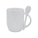 TAZAS BLANCAS CON CUCHARAS INTERIOR  BLANCO 11ONZ  (CJA 36)