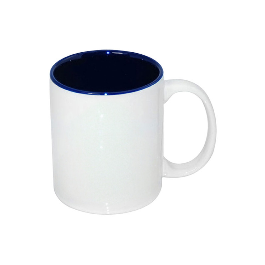 TAZAS BLANCAS INTERIOR  AZUL 11 ONZ  (C-48)