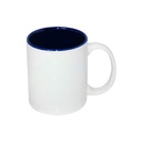 TAZAS BLANCAS INTERIOR  AZUL 11 ONZ  (C-48)
