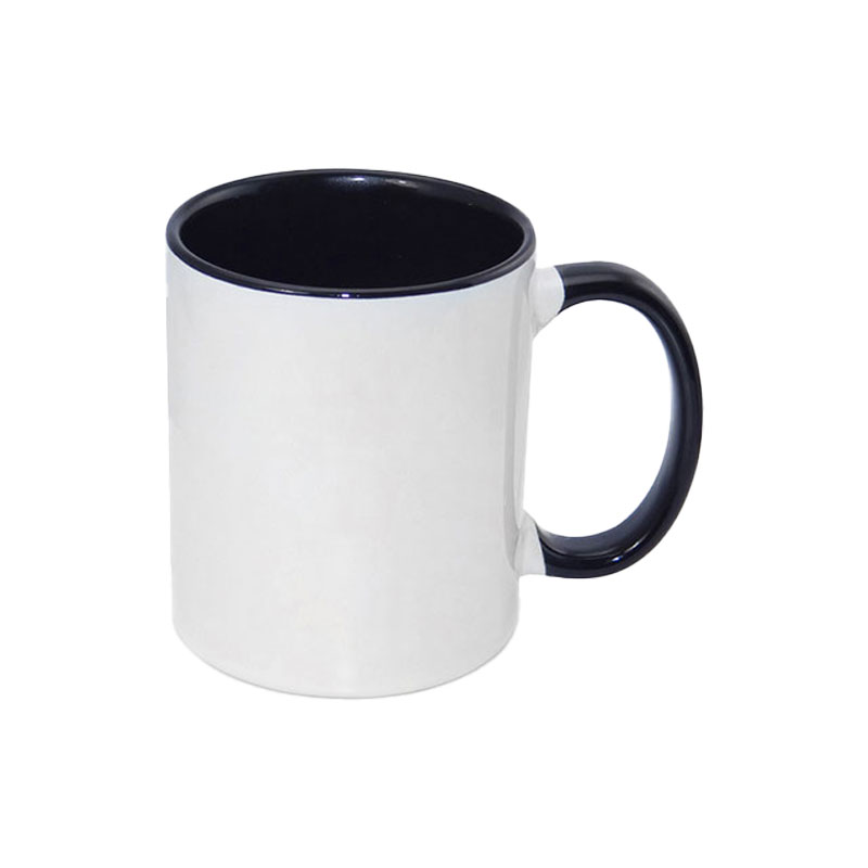 Tazas Blancas Interior y Asa Negro 11oz (C-48)