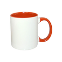 Tazas Blancas Interior y Asa Orange 11oz (C-48)